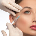 Attractive lady receiving Botox treatment
